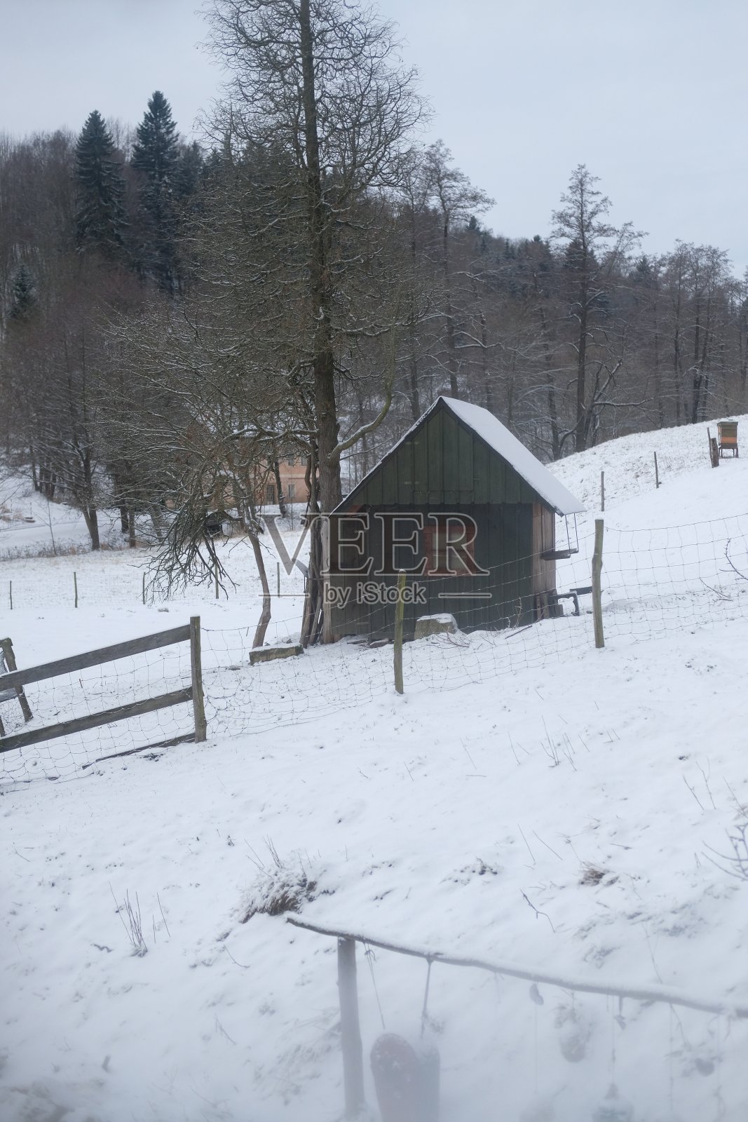 冬天在山区。雪和霜照片摄影图片