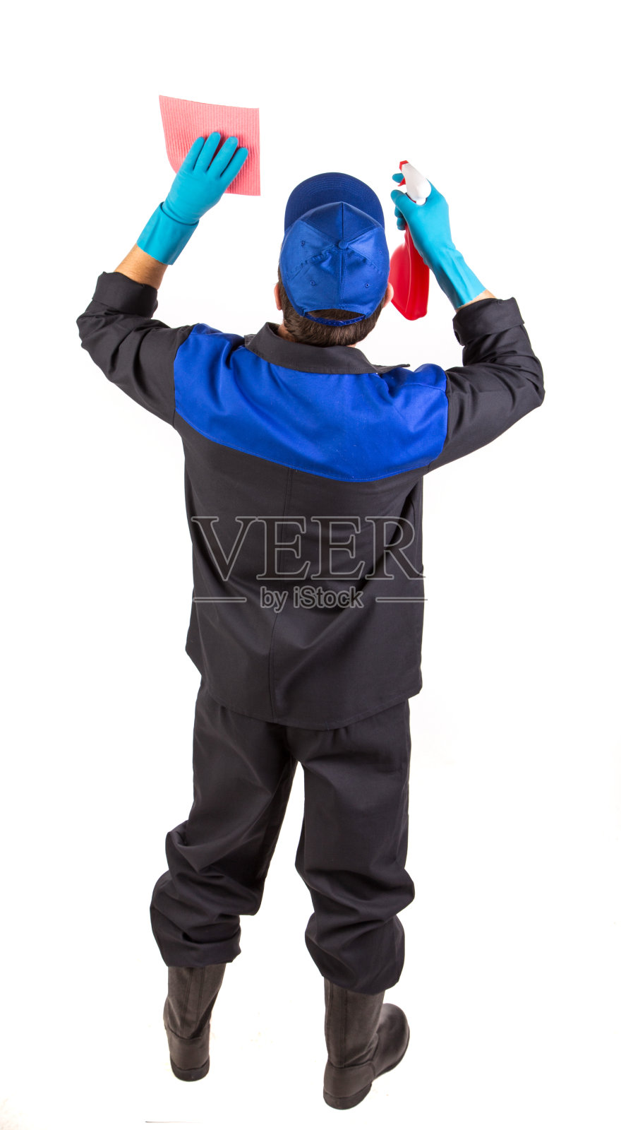 男性模型作为一个清洁的场所。照片摄影图片