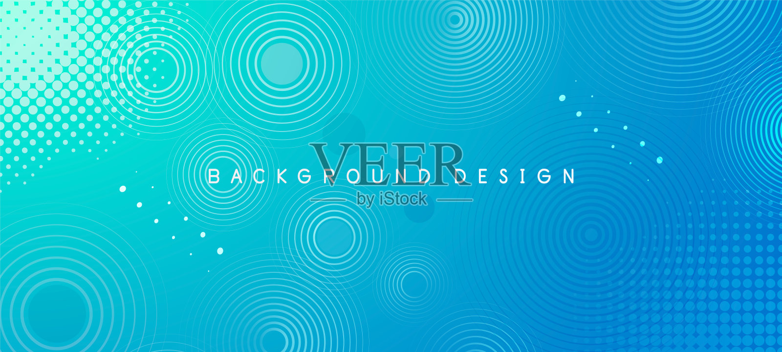 摘要蓝色渐变几何形状圆形背景。现代的背景。可以用于登陆页，书籍封面，小册子，传单，杂志，任何品牌，横幅，标题，演示，和墙纸背景插画图片素材