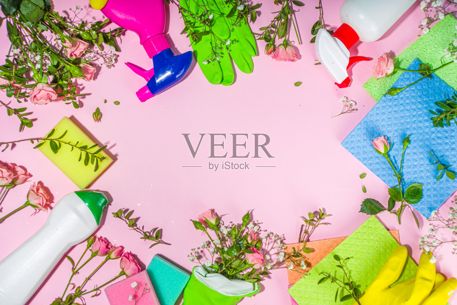 春季大扫除的概念照片摄影图片