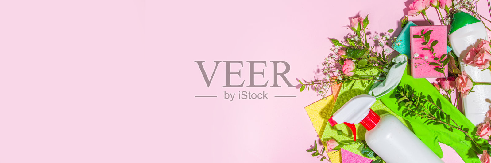 春季大扫除的概念照片摄影图片