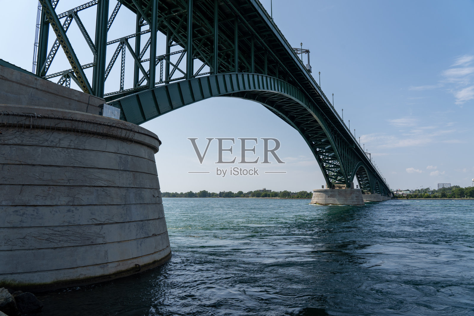 布法罗和伊利堡之间的和平桥照片摄影图片