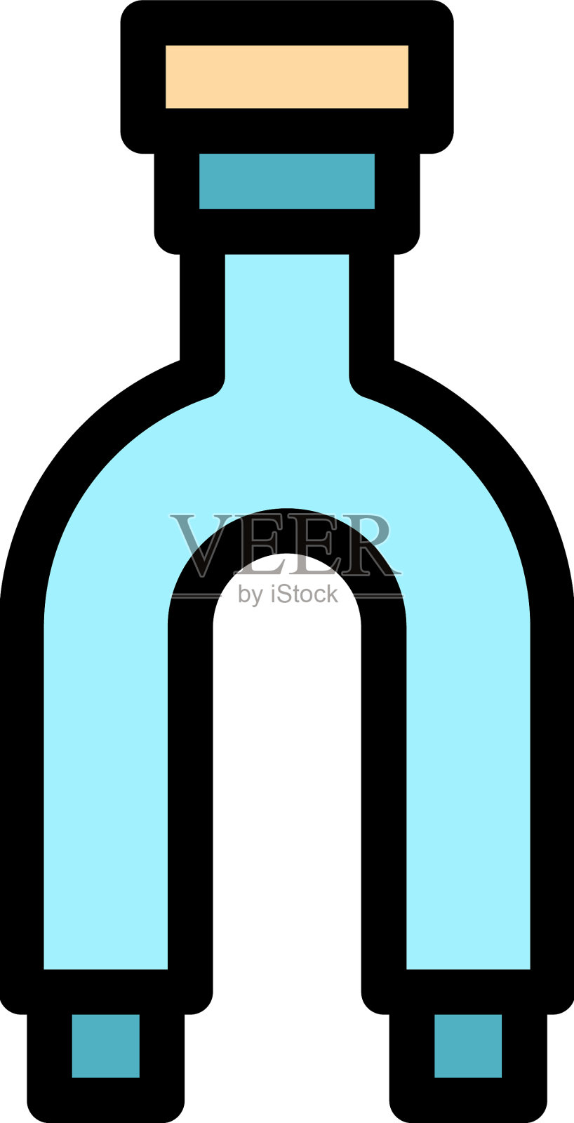 下水道图标颜色轮廓插画图片素材