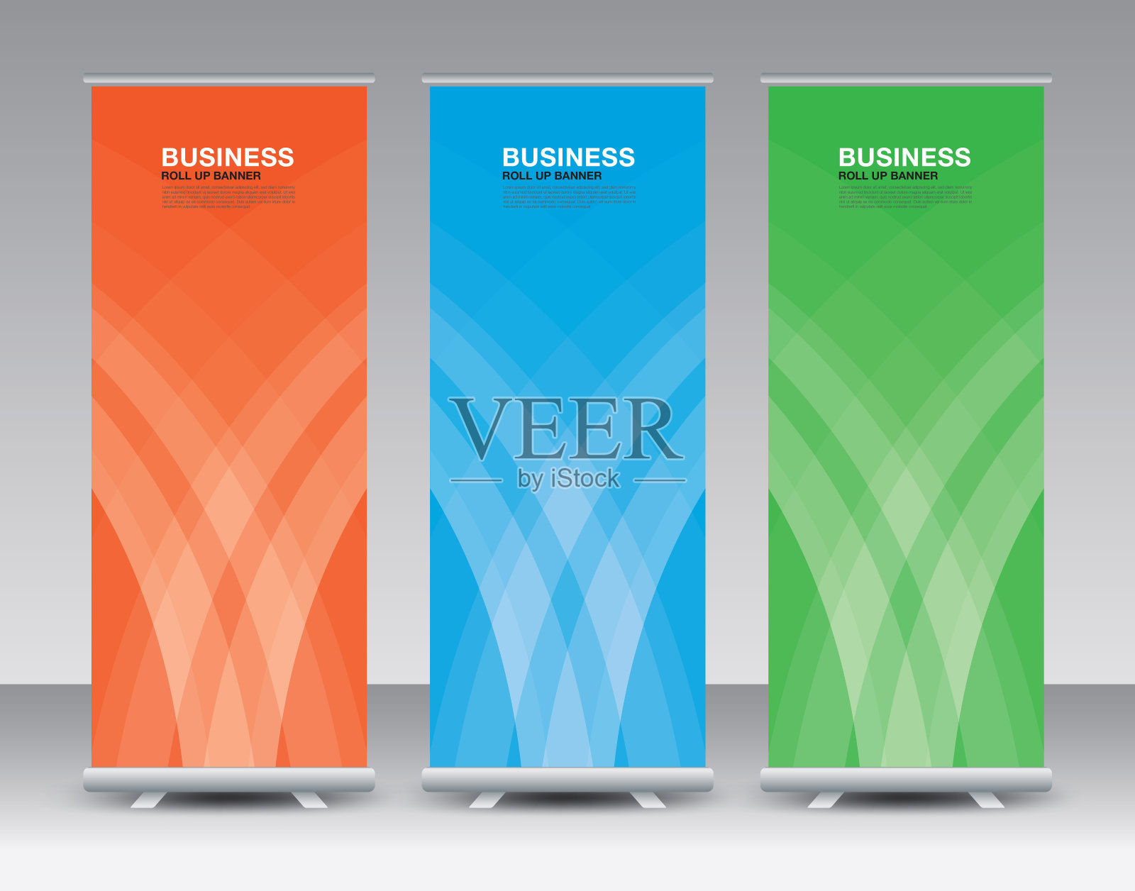 业务卷起集。卷起横幅设计。波浪抽象背景模板。旗帜架或旗帜设计。j旗，x的立场，x横幅，展览展示，立场设计，传单，海报，广告，矢量插画图片素材