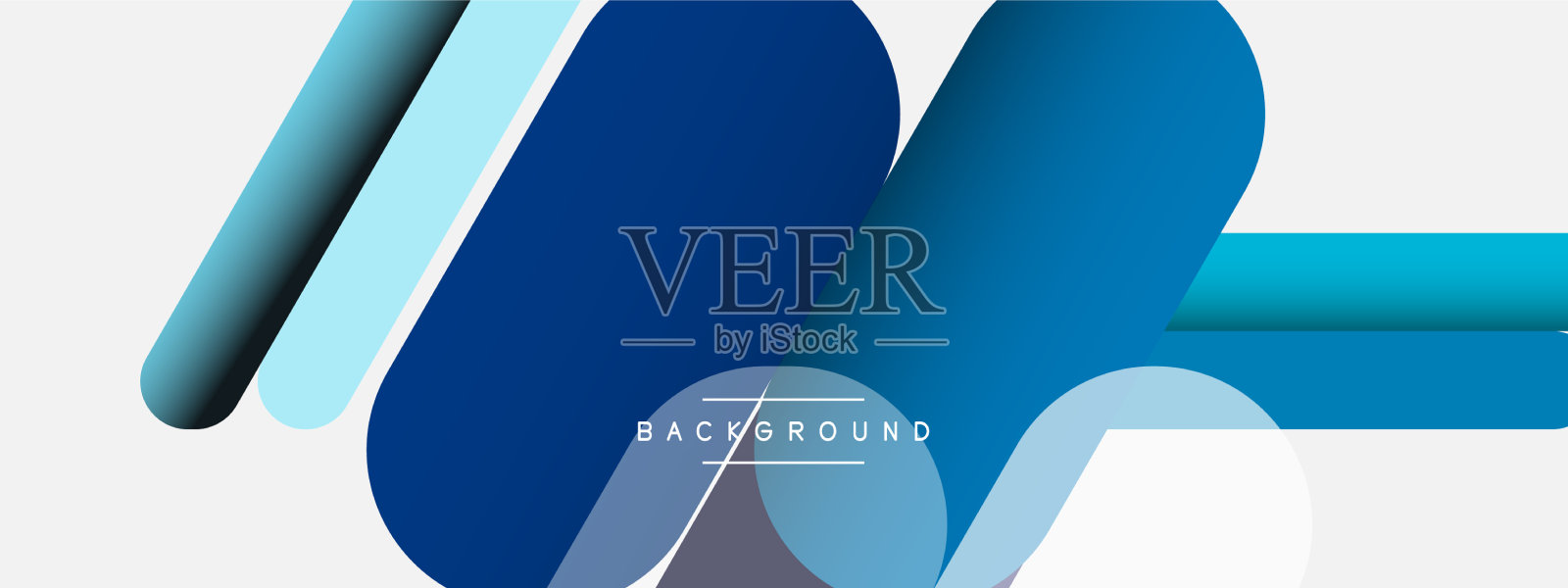 重叠圆形形状和线条背景插画图片素材