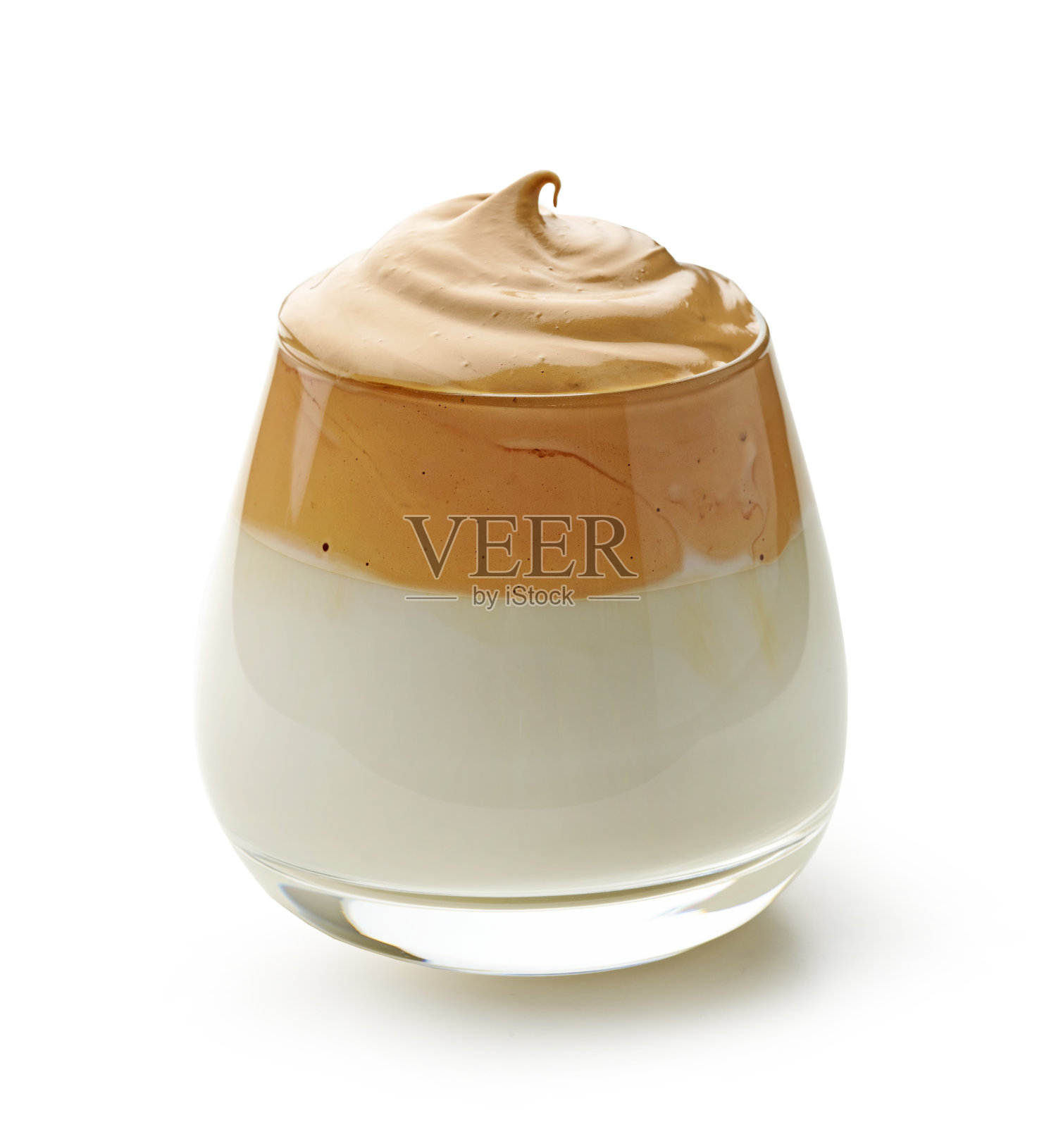 Dalgona咖啡喝照片摄影图片