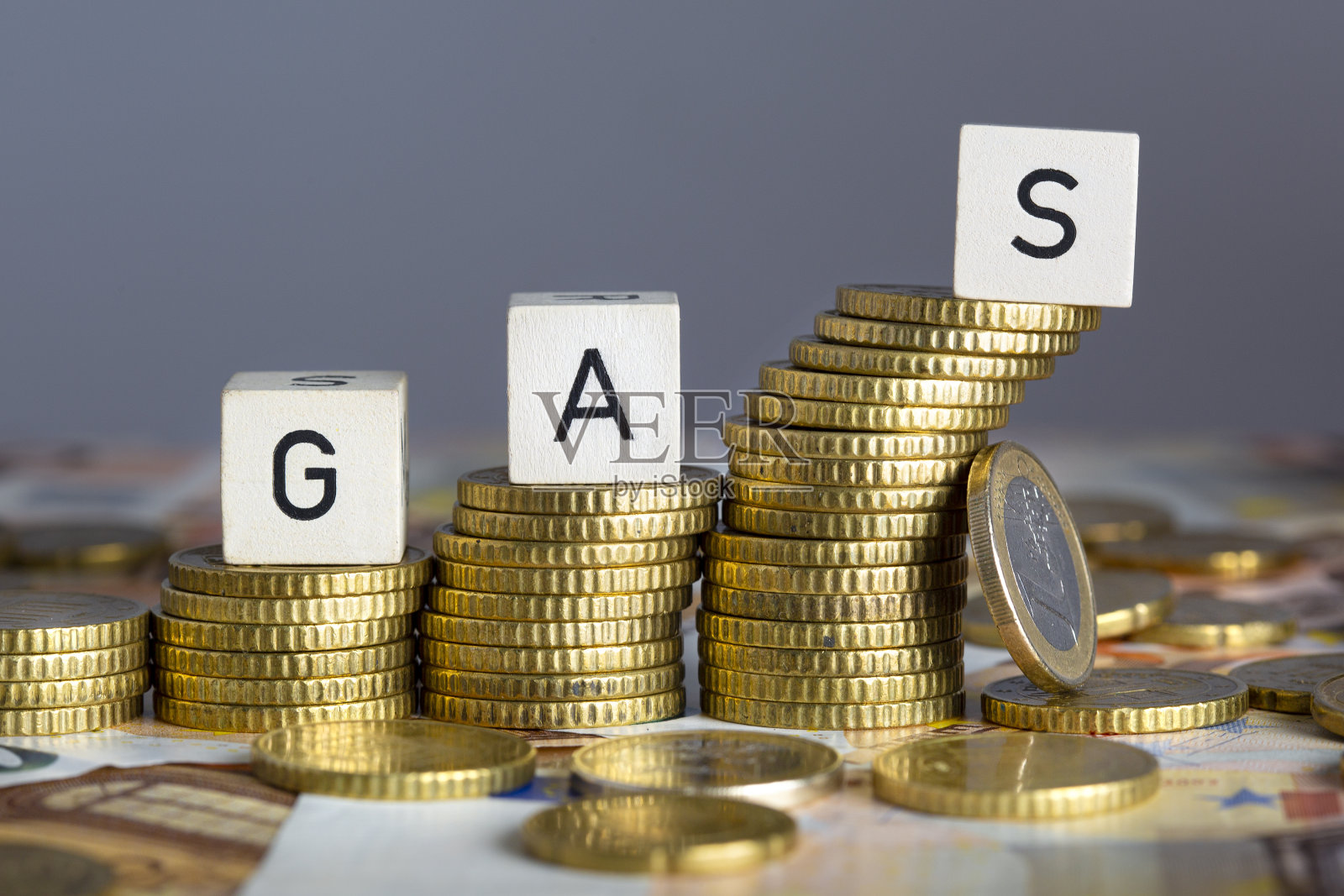 德国能源成本上升的概念。Steigende Stromkosten在德国报道。照片摄影图片