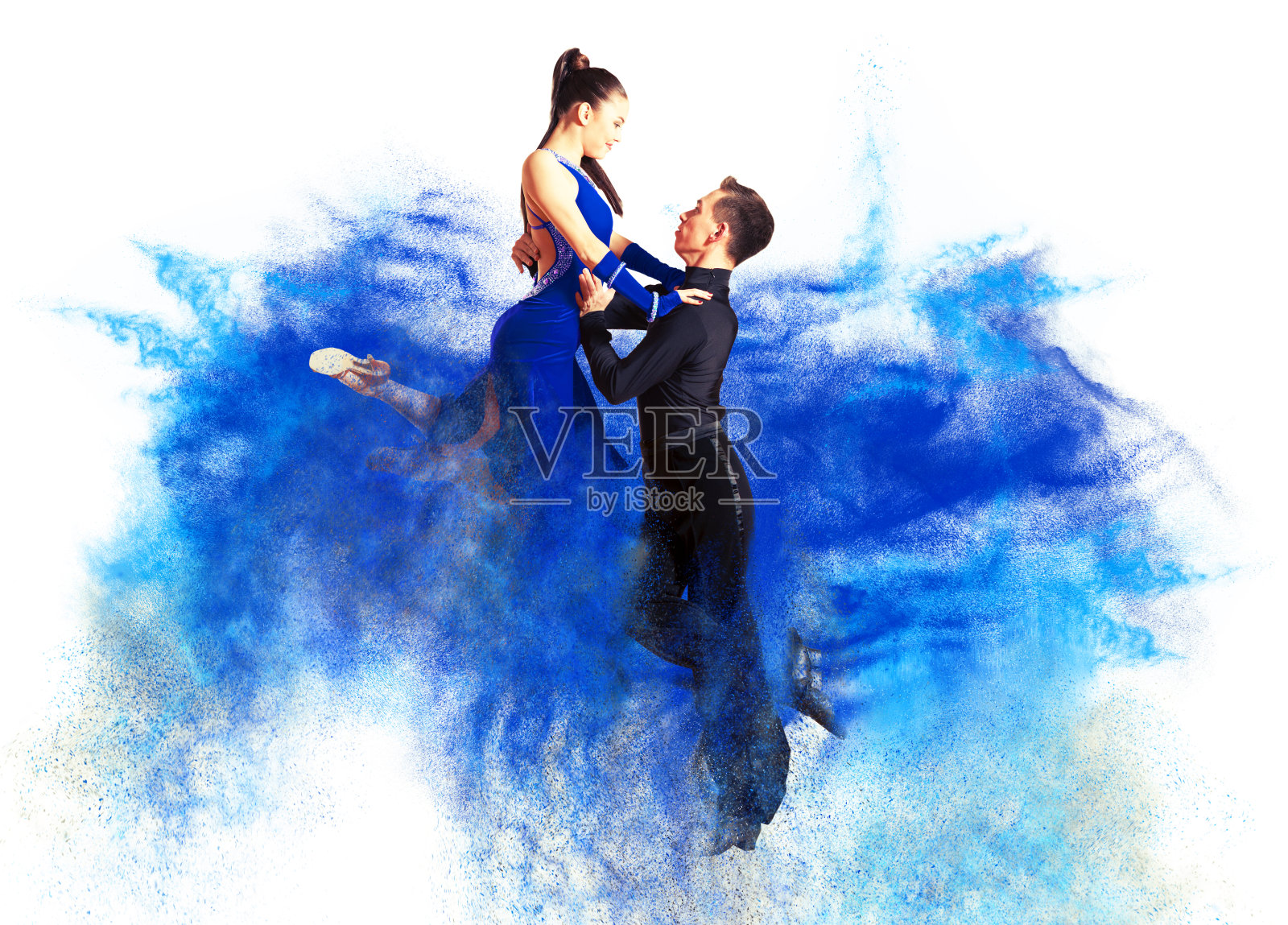 舞厅跳舞。色尘效果照片摄影图片