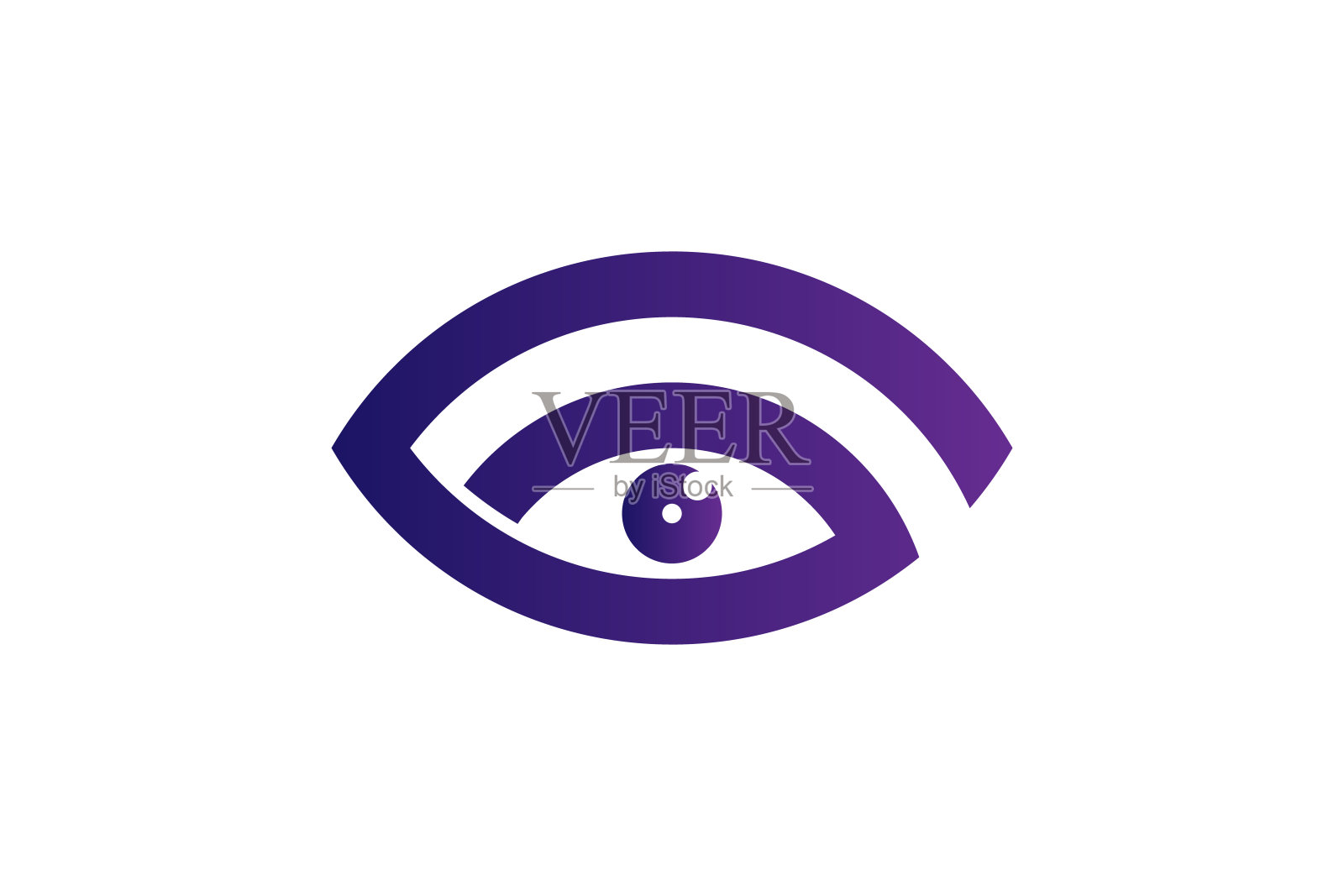 字母G眼线标志插画图片素材