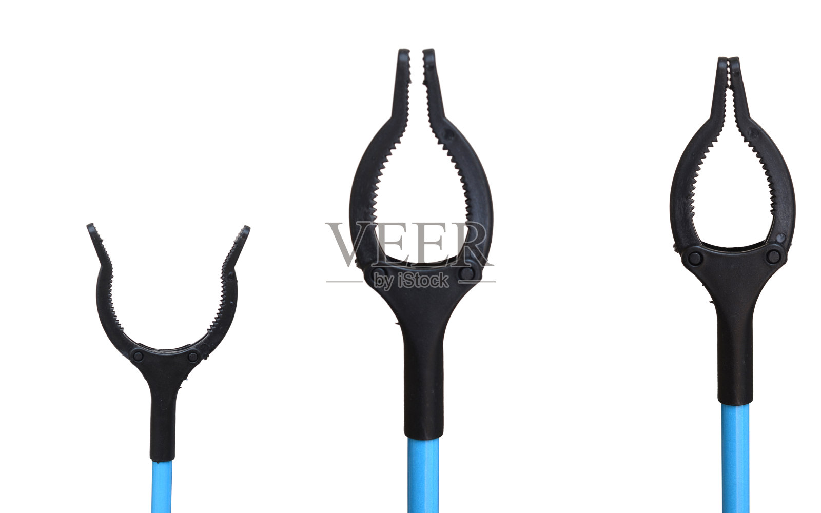 在白色背景上达到扩展器照片摄影图片