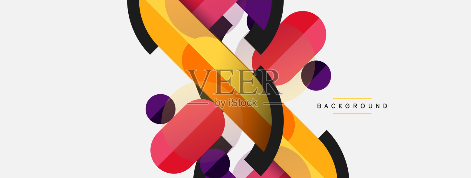 几何形状组成抽象的背景插画图片素材