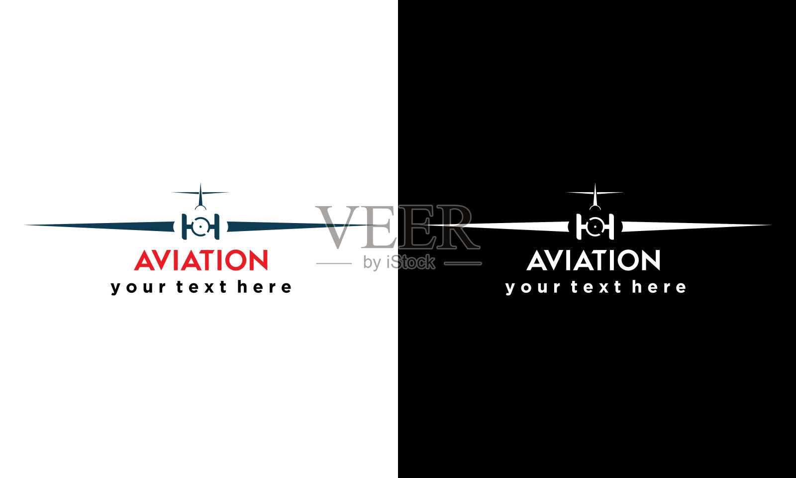 航空简单符号设计图标矢量模板插画图片素材