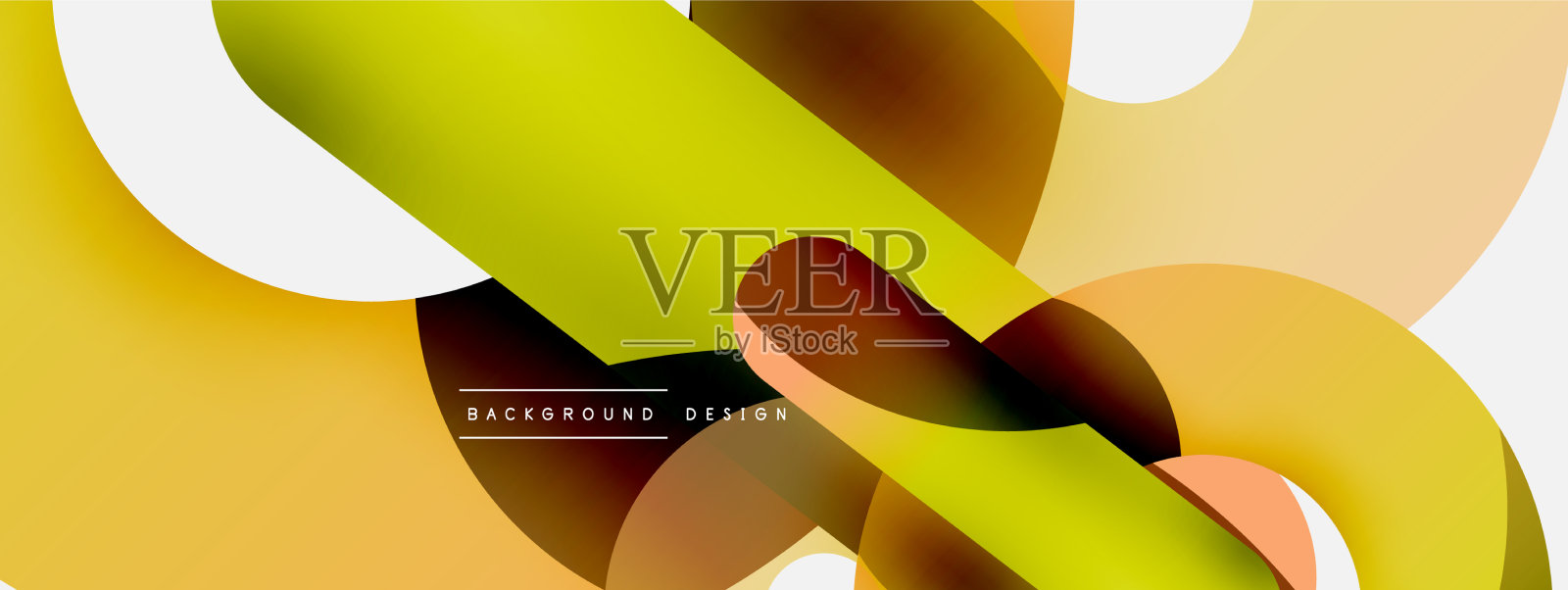 圆形、圆形和其他几何形状插画图片素材