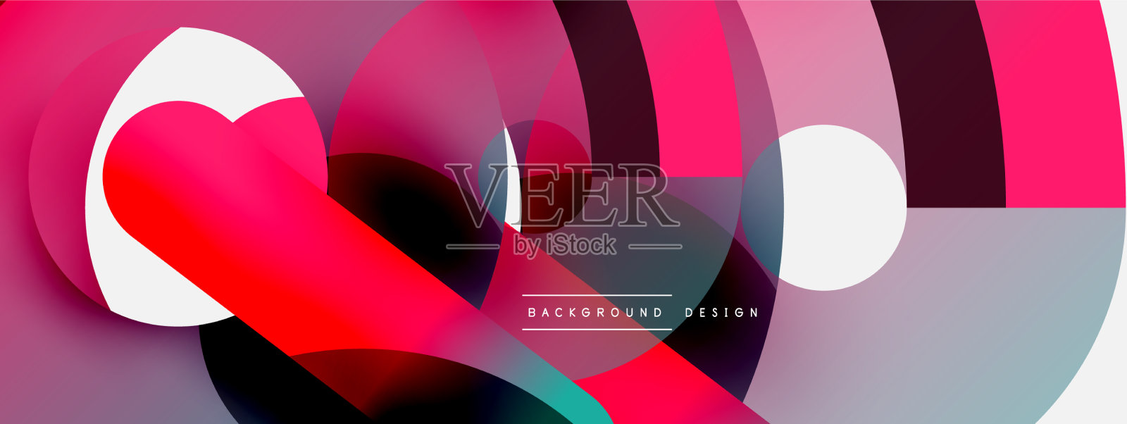 圆抽象背景插画图片素材