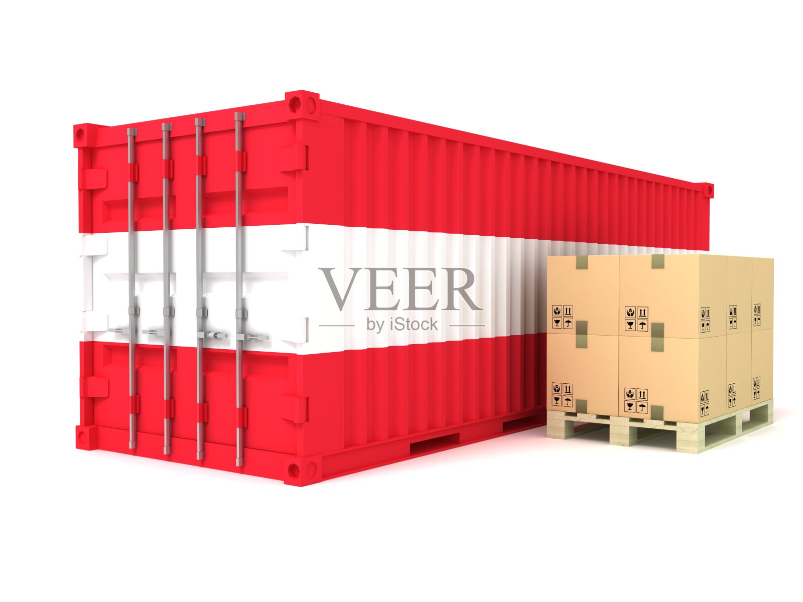 奥地利货物集装箱进出口运输照片摄影图片