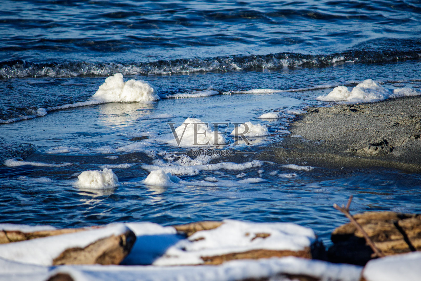 雪域太平洋西北海滩照片摄影图片