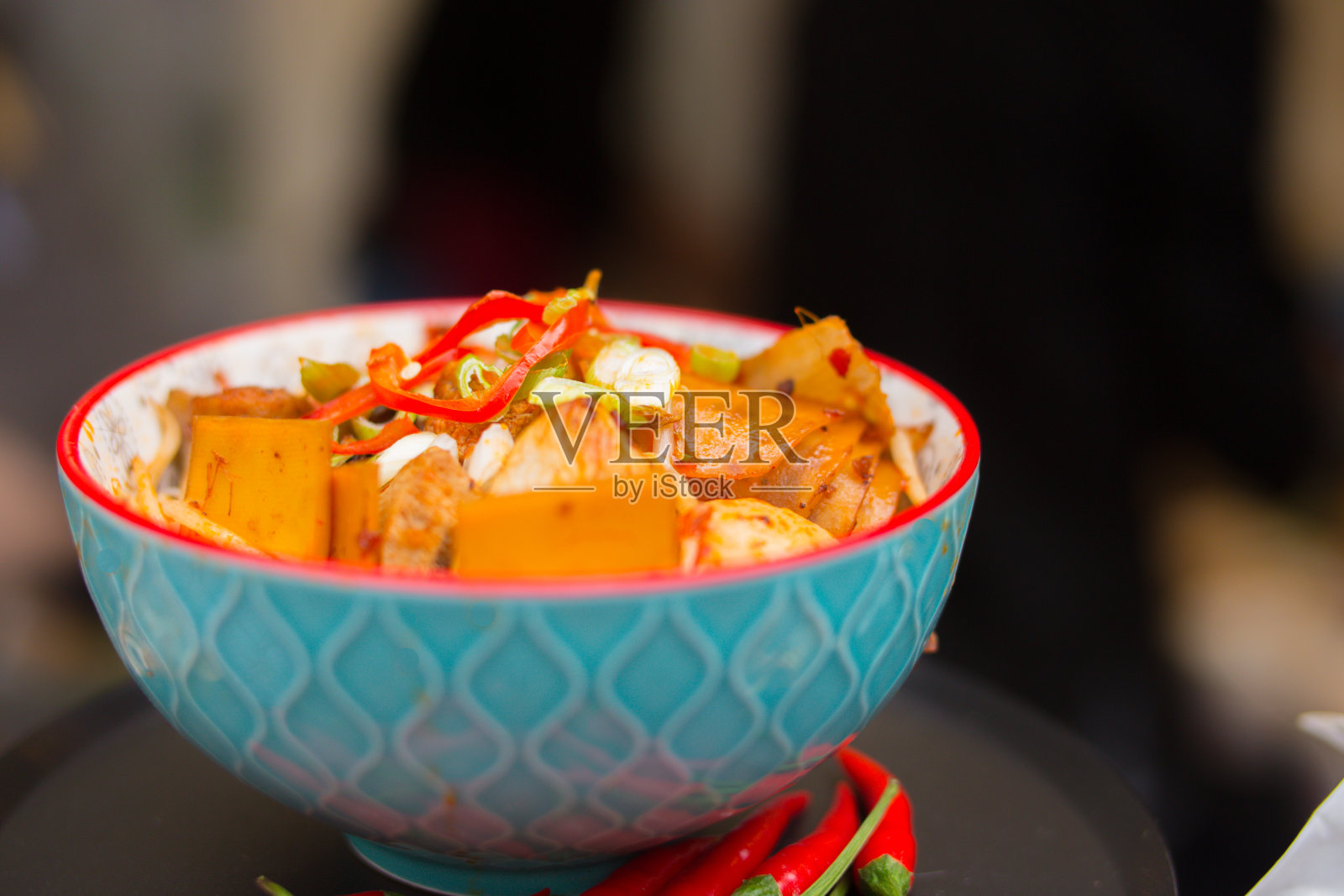 超级酸辣豆浆中国菜照片摄影图片