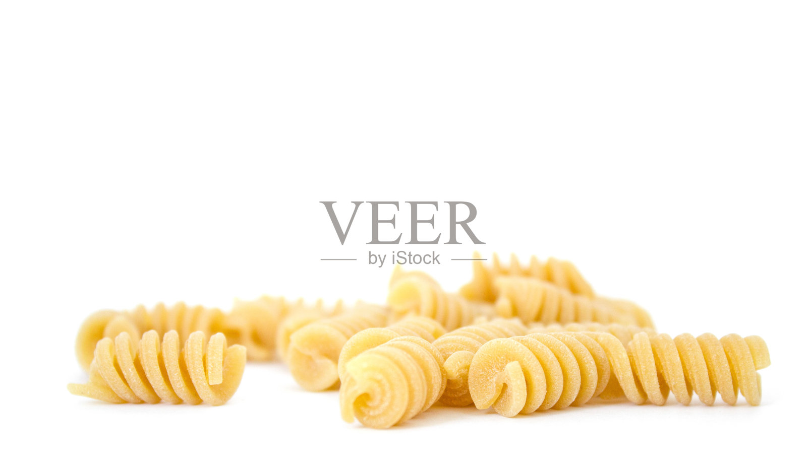 生意大利面螺旋白色孤立的背景照片摄影图片