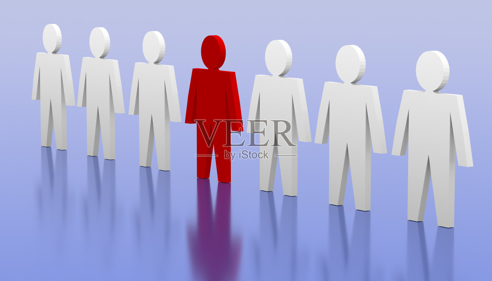 商业和个性概念说明。领导团队。红种人和白种人照片摄影图片