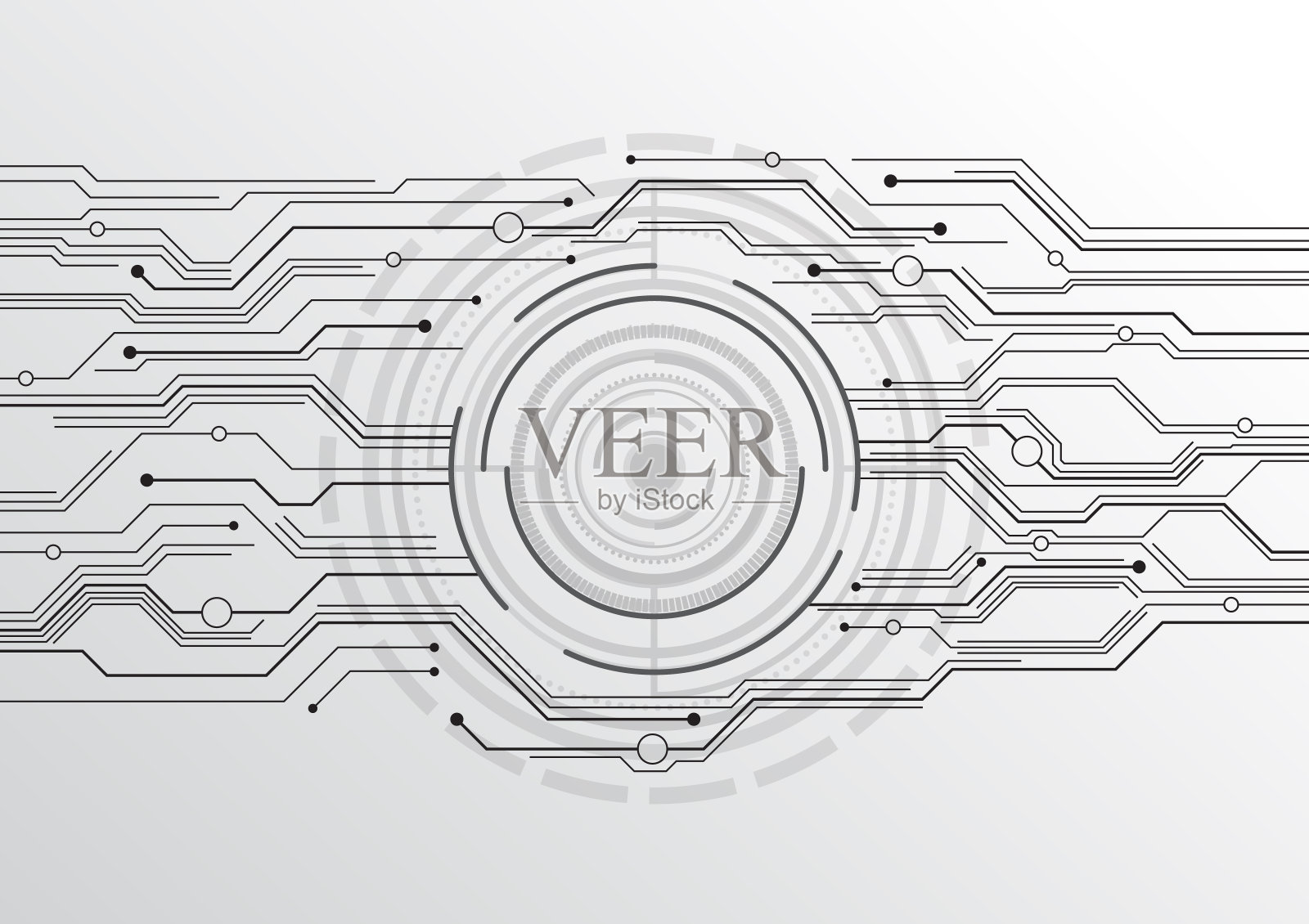 具有高科技数字电路技术背景插画图片素材