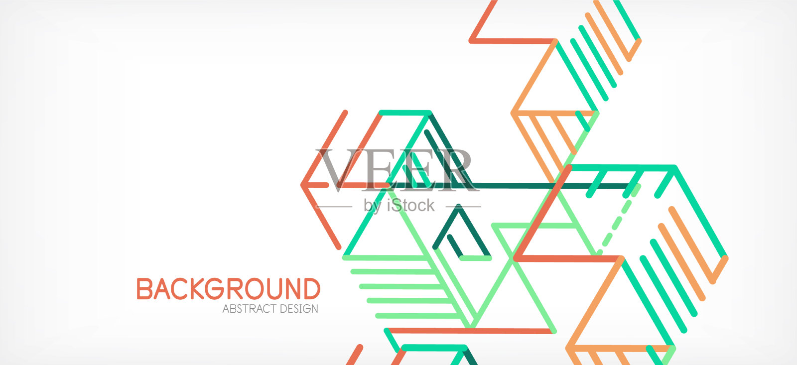 摘要背景色线上的白色插画图片素材