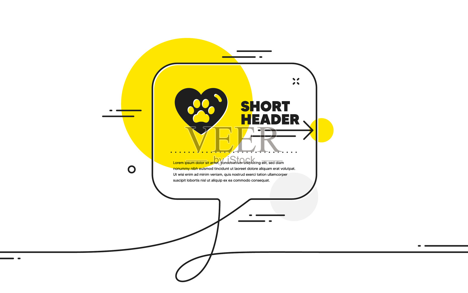 宠物关怀标志兽医诊所标志设计元素图片