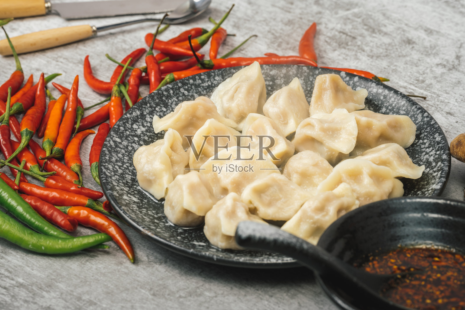 中国传统食品饺子照片摄影图片