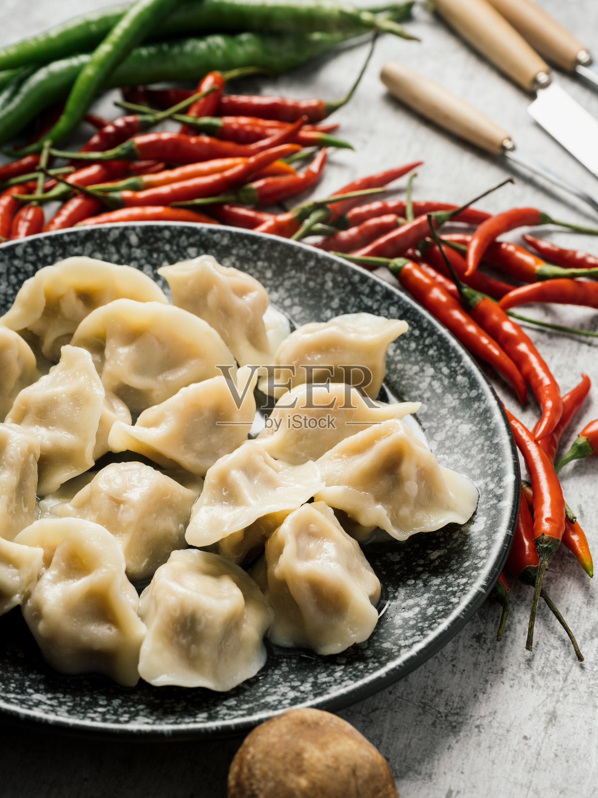 中国传统食品饺子照片摄影图片