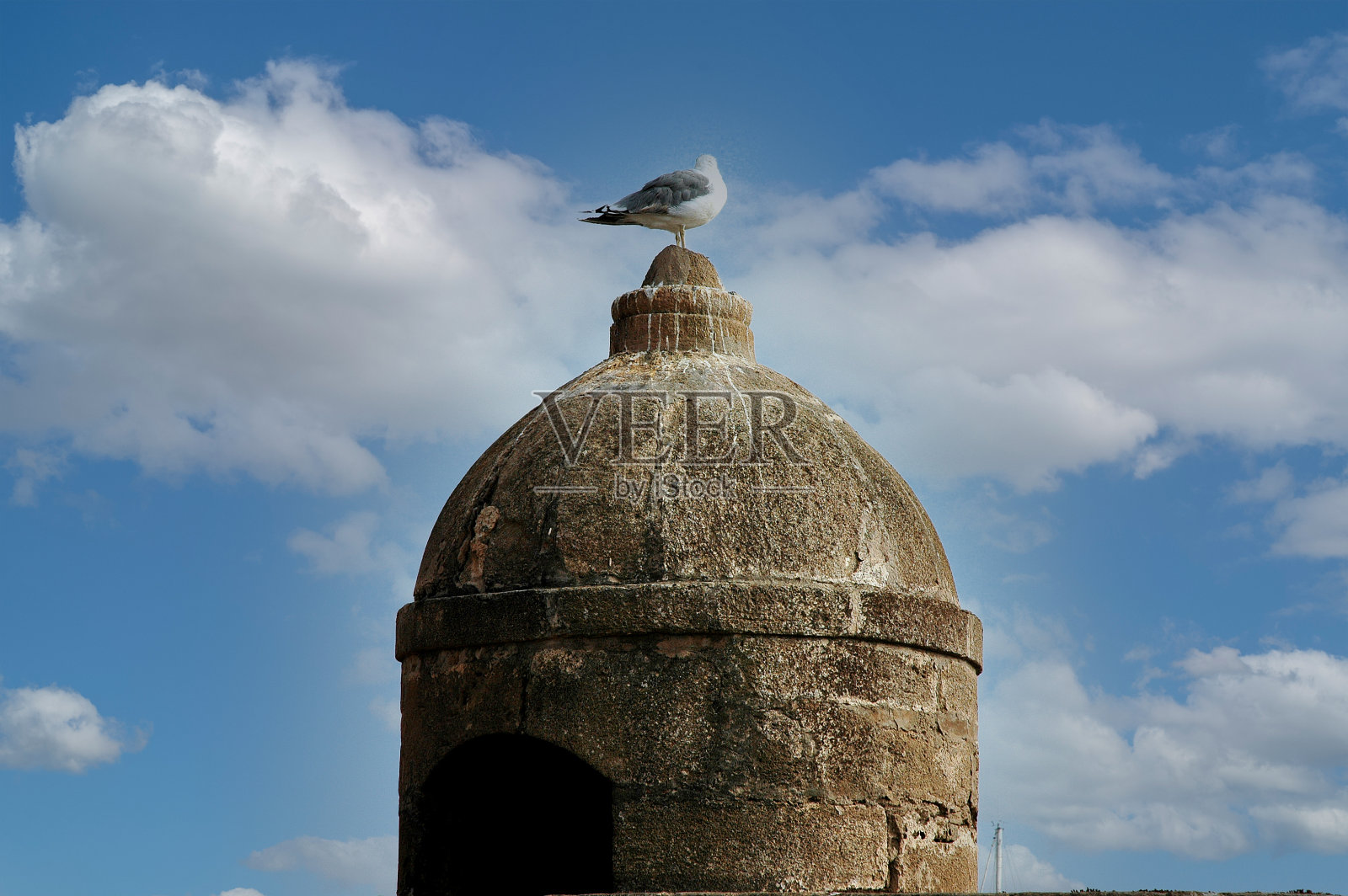 摩洛哥埃绍伊拉(mogador)的古老葡萄牙建筑照片摄影图片