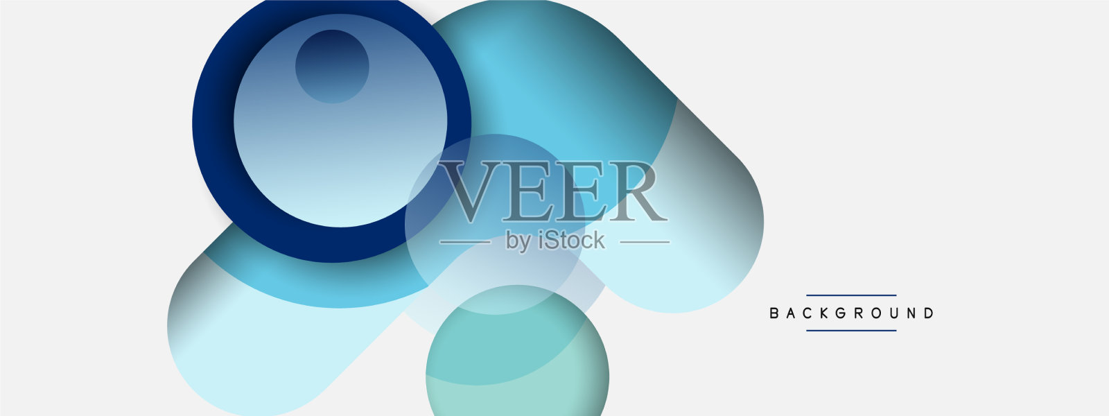 圆的形状圈最小的几何插画图片素材