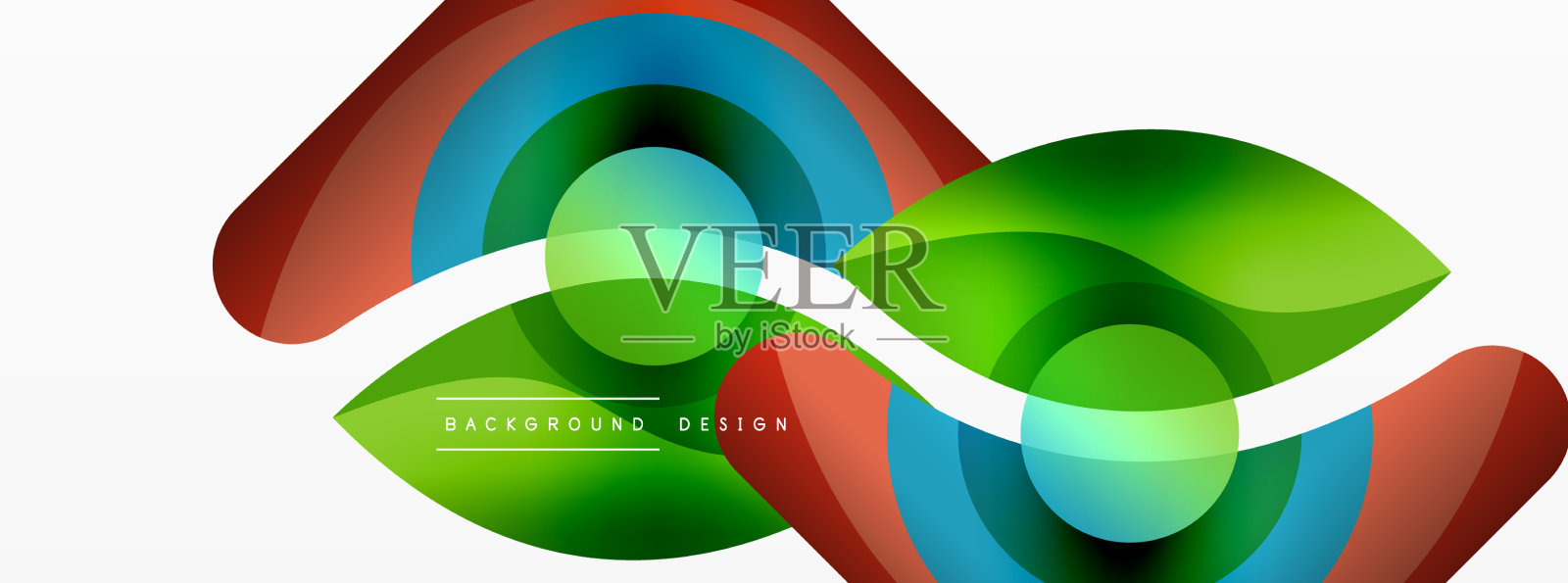 抽象背景与颜色几何形状插画图片素材