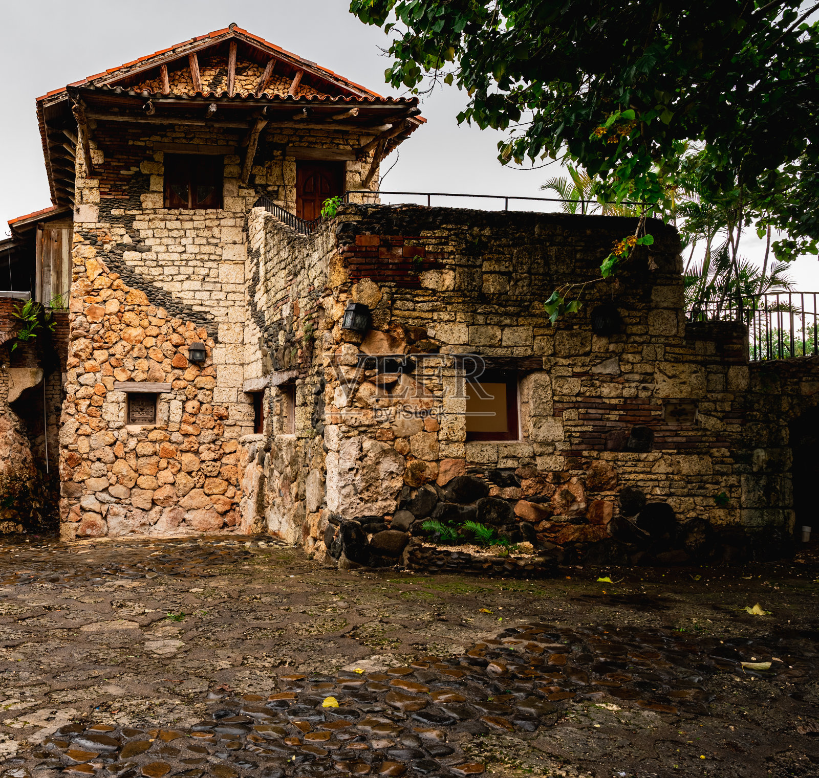 Altos de Chavón多米尼加共和国La Romana的欧洲村庄照片摄影图片