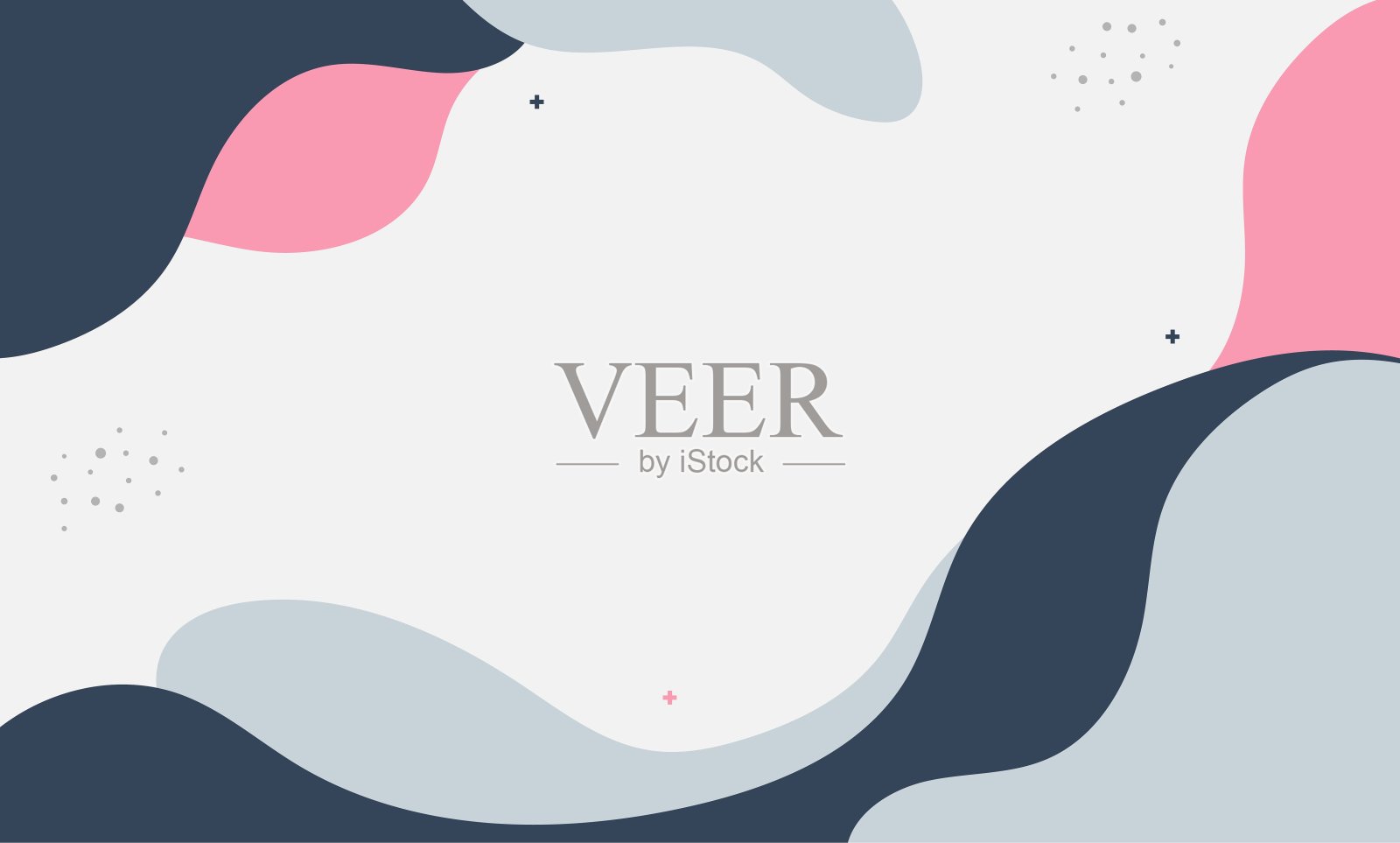 摘要现代波浪彩色背景插画图片素材