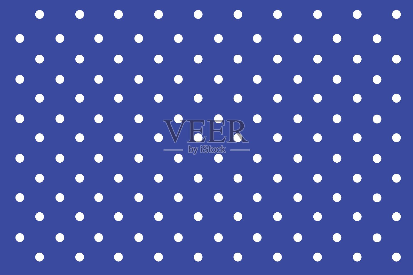 蓝色粉彩圆点背景。插画图片素材