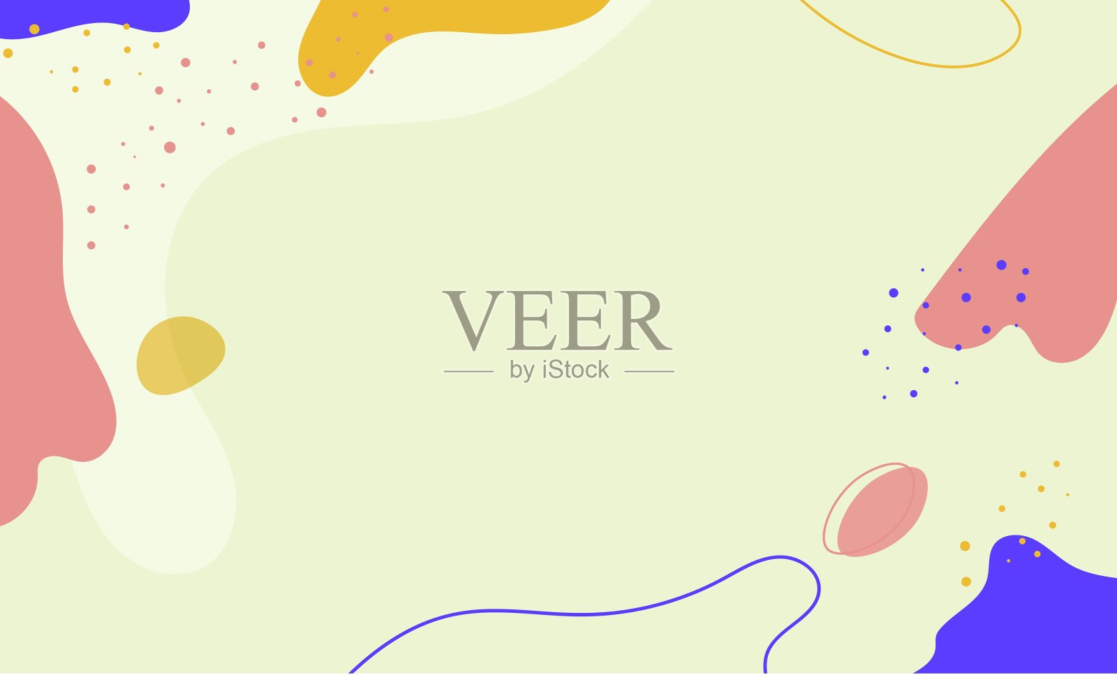 摘要现代波浪彩色背景插画图片素材