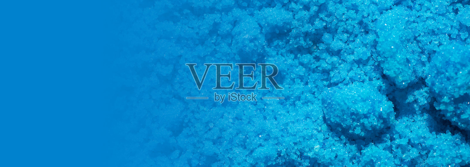 硫酸铜，化妆品和洗漱用品的化学成分。科学背景。照片摄影图片