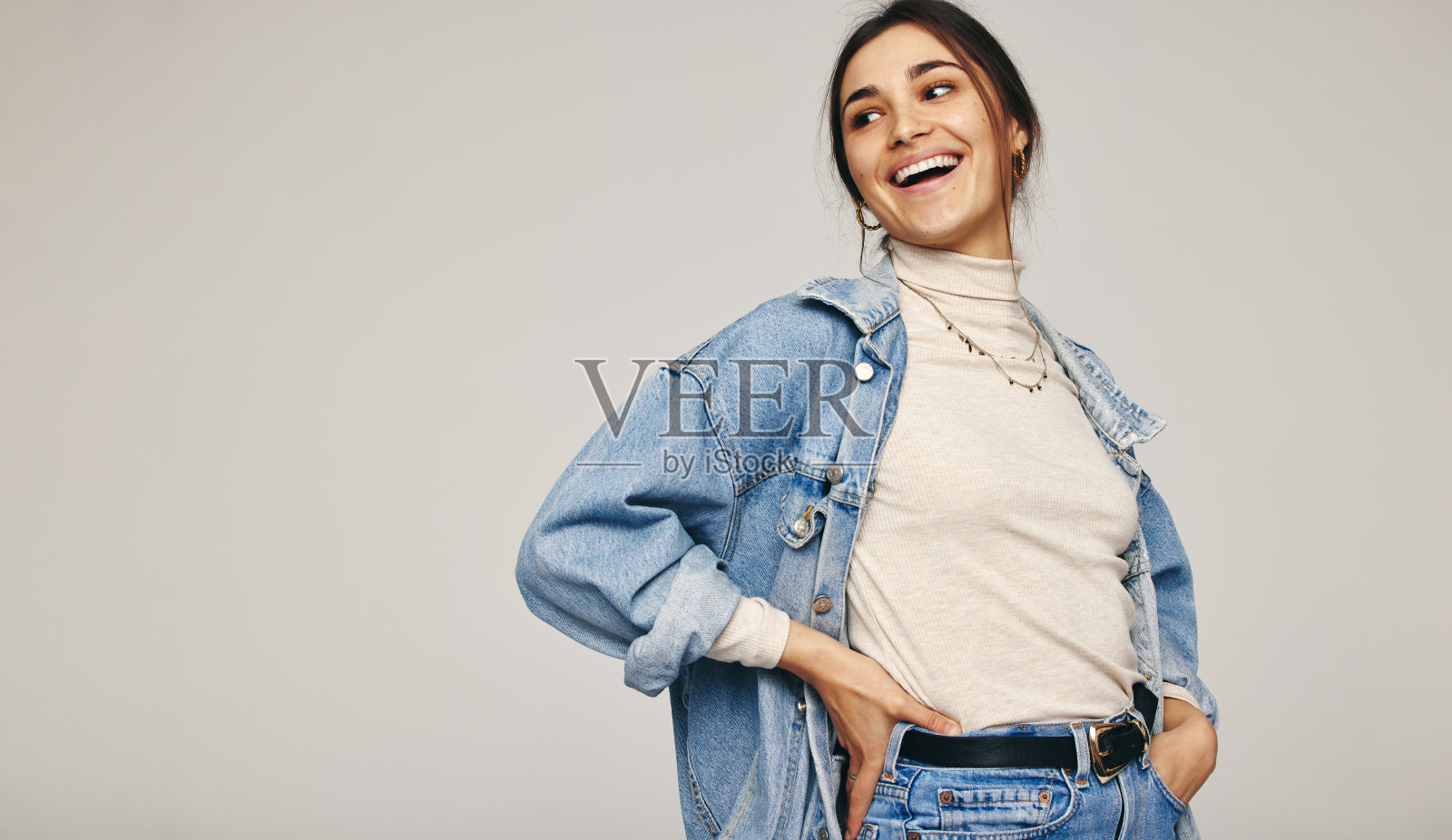 时尚和快乐照片摄影图片