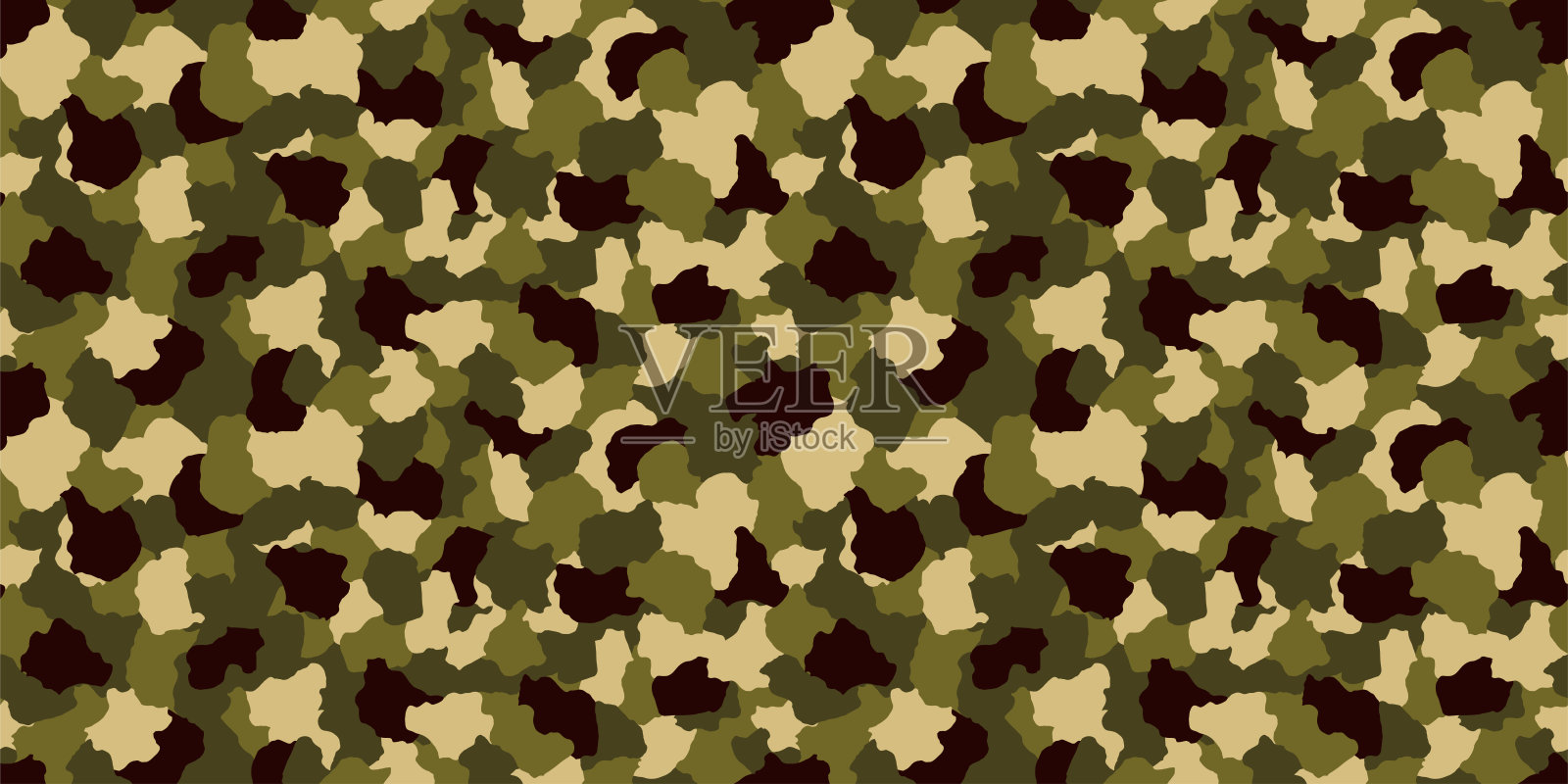 伪装的背景。无缝模式向量。插画图片素材