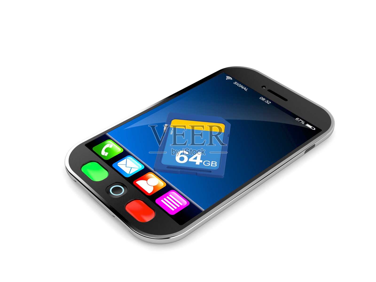 智能手机SD卡照片摄影图片