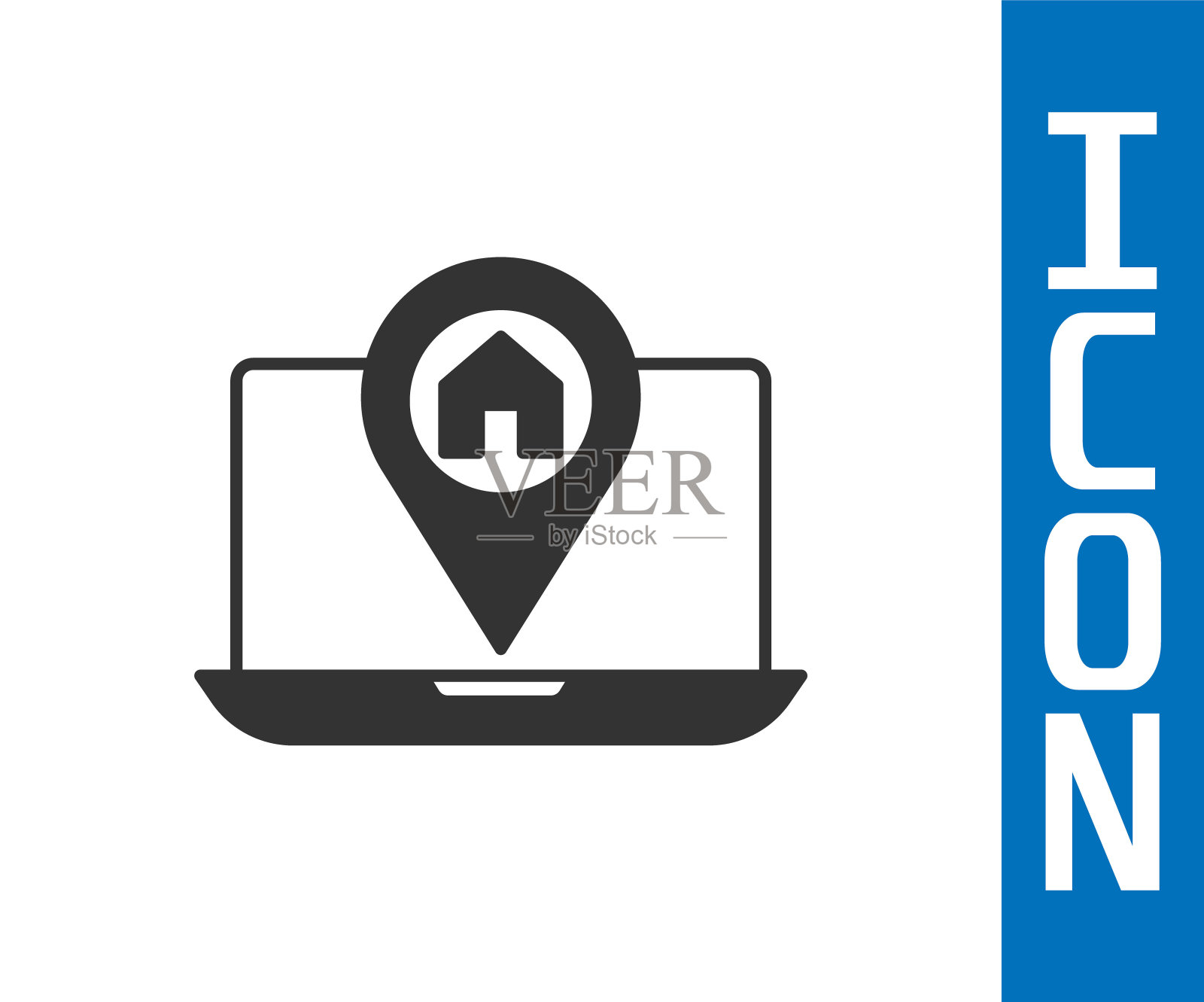 城市地图导航信息图表，笔记本电脑应用界面设计矢量素材插画图片素材