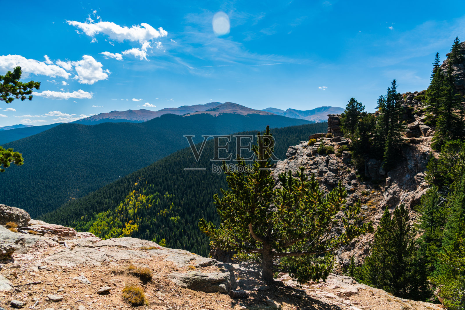 科罗拉多州的落基山脉照片摄影图片