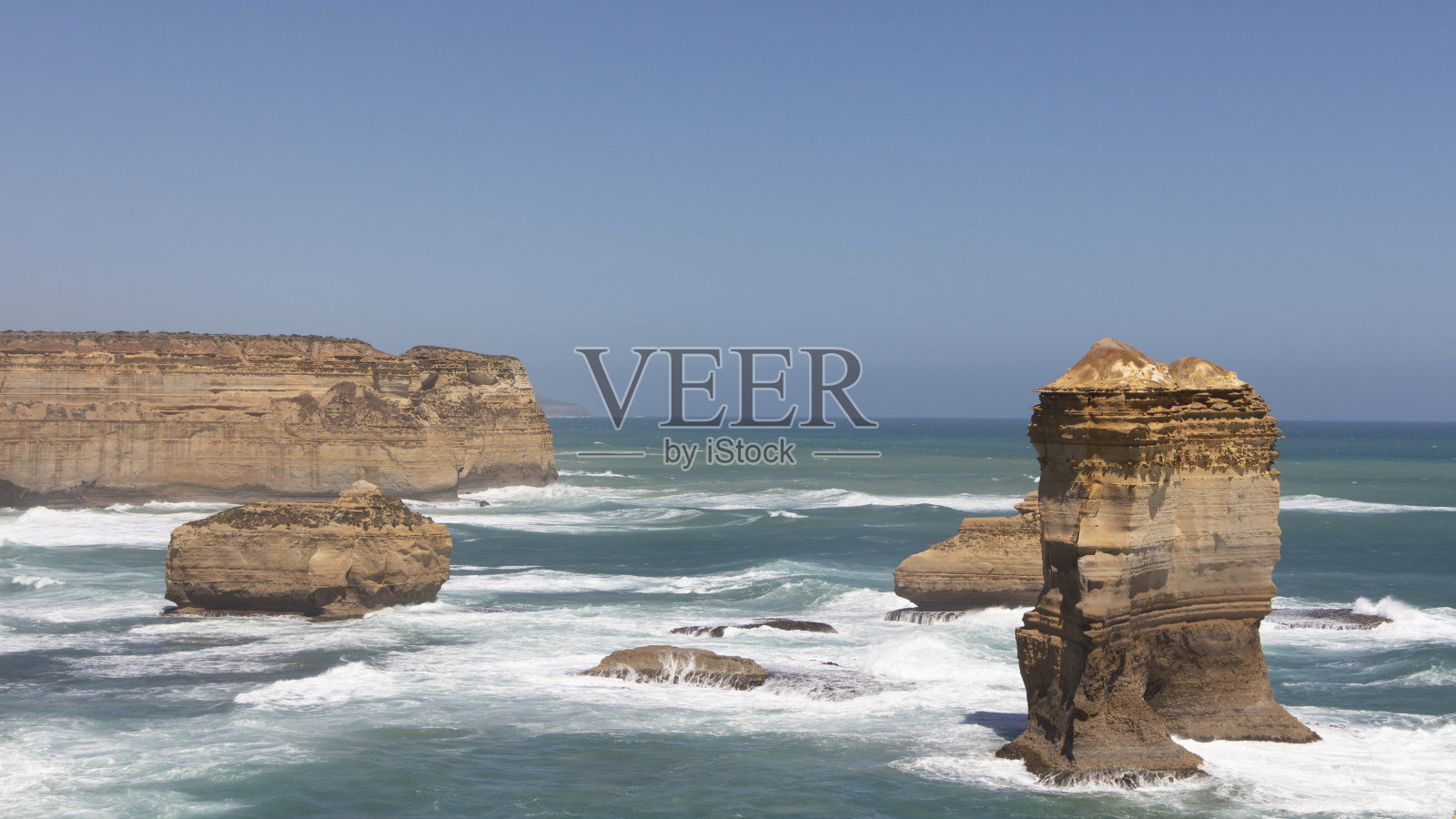 澳大利亚维多利亚的十二使徒石灰岩堆照片摄影图片