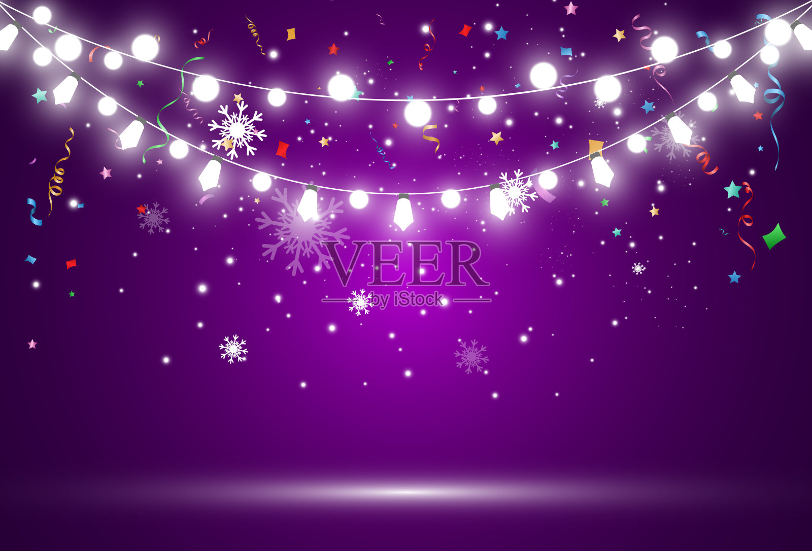 光花环的矢量插图照片摄影图片