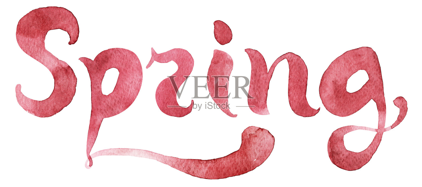 春天水彩手写插图插画图片素材