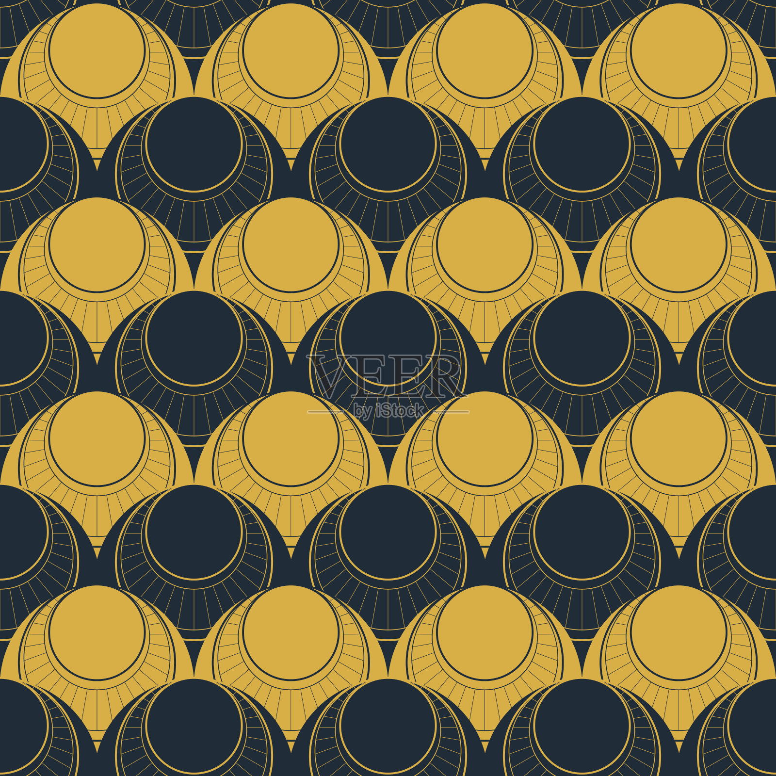 无缝抽象图案与装饰几何插画图片素材