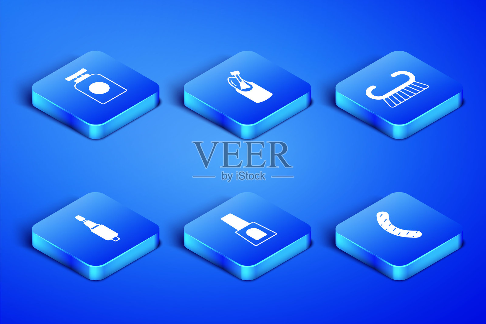 设置指甲锉，管手霜，瓶子指甲油，铣刀修甲，和足疗刷刨图标。向量图标素材