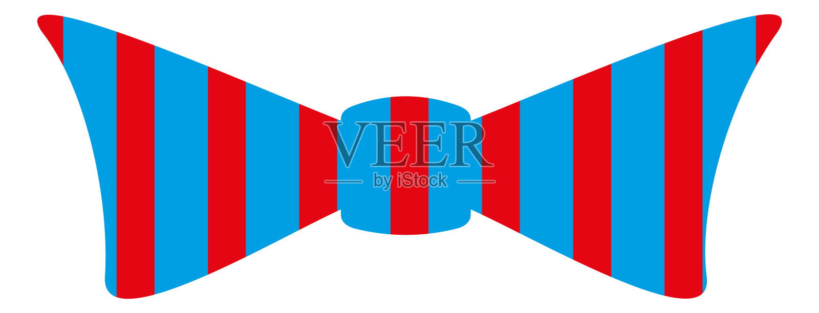 派对服装的领结。有趣的彩色条纹配件设计元素图片