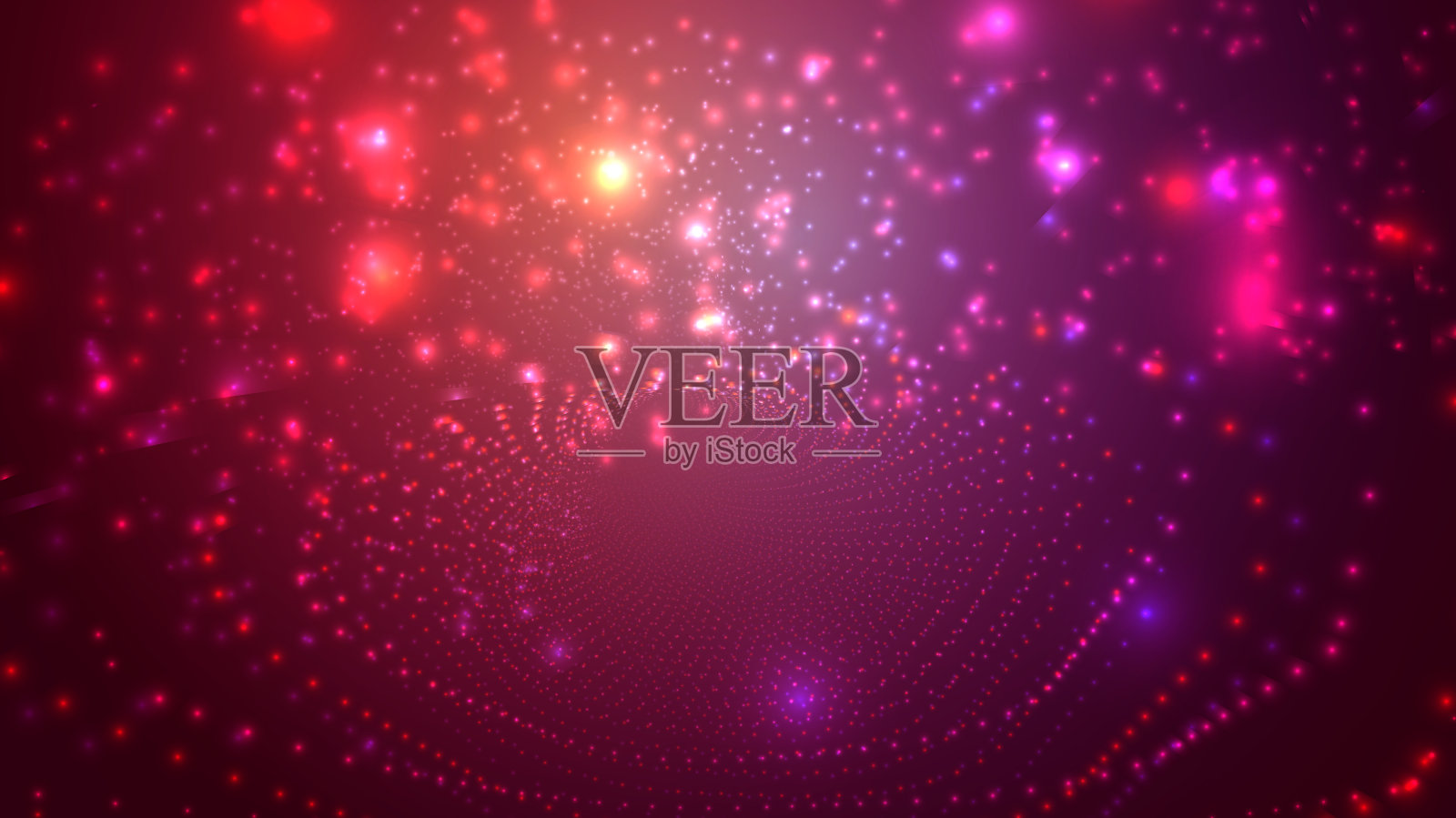 明亮的无限隧道抽象矢量背景插画图片素材