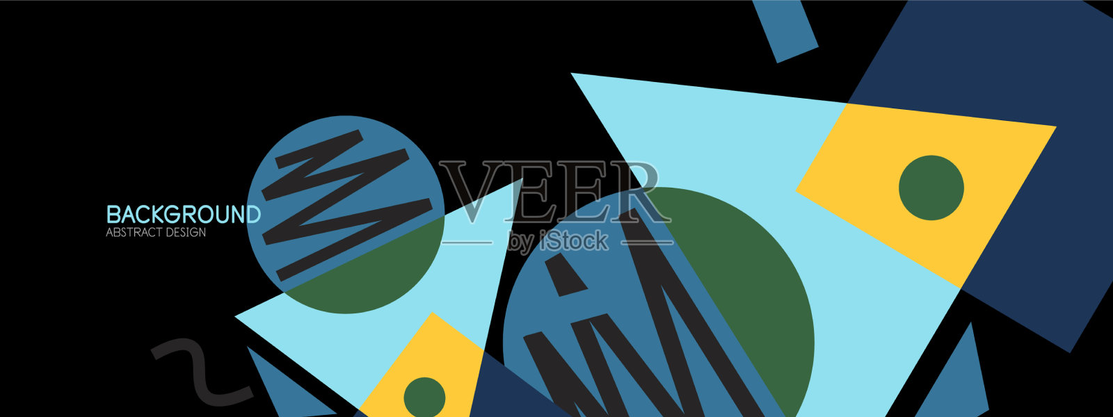 抽象的背景块线三角形插画图片素材