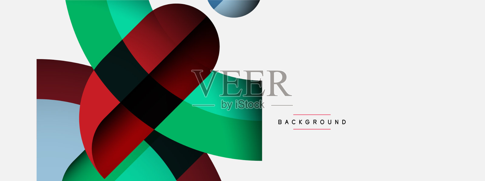 时尚的形状，颜色，最小的设计组成插画图片素材